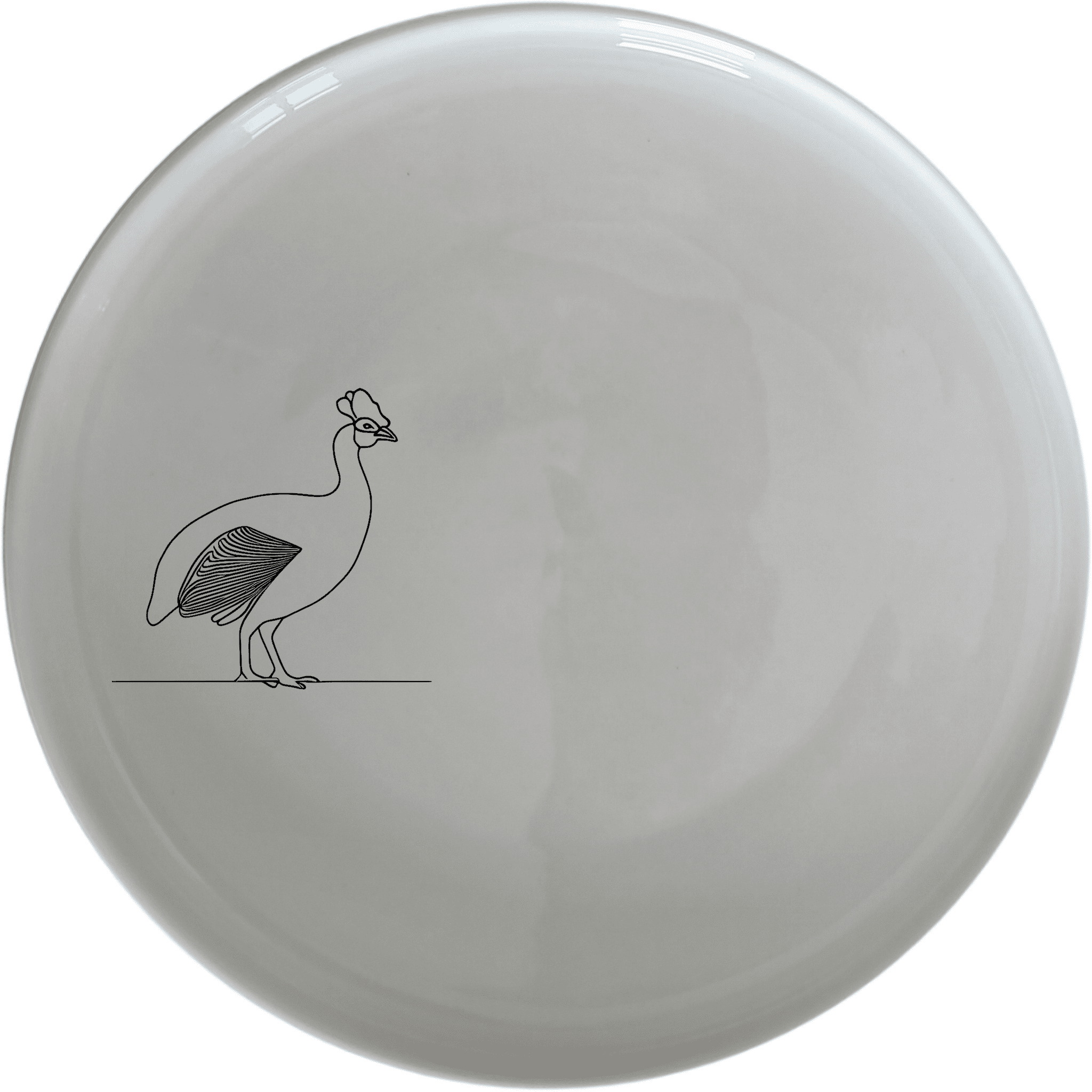 The South African Helmeted Guineafowl Dinner Plate Set of 4 features a striking silhouette design, perfect for adding a touch of nature to your dining experience.