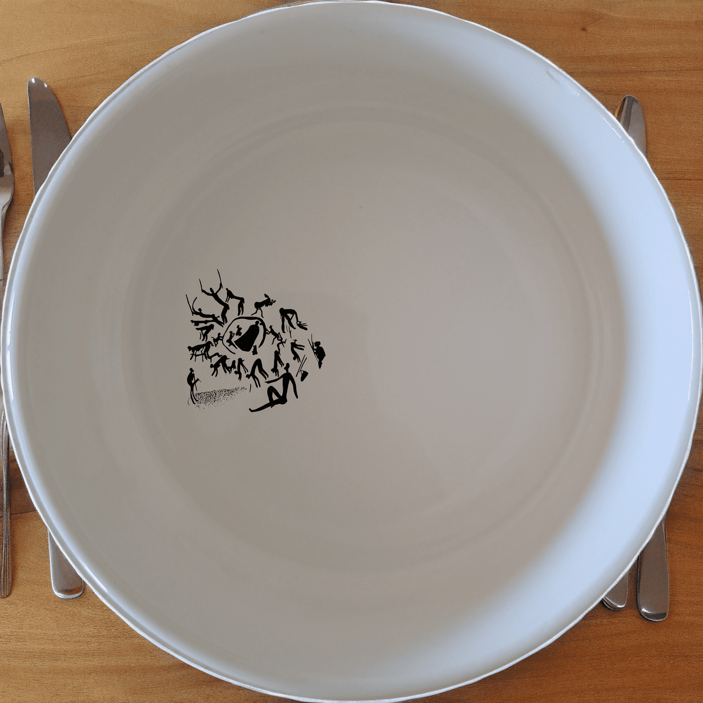 South African San Rock Art Bowl Set of 4 - Range 1 is a unique and culturally inspired dinnerware collection.