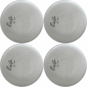 South Indian Cultural Imagery Side Plate Set of 4 features traditional dance art in a sleek, modern design perfect for any dining setting.