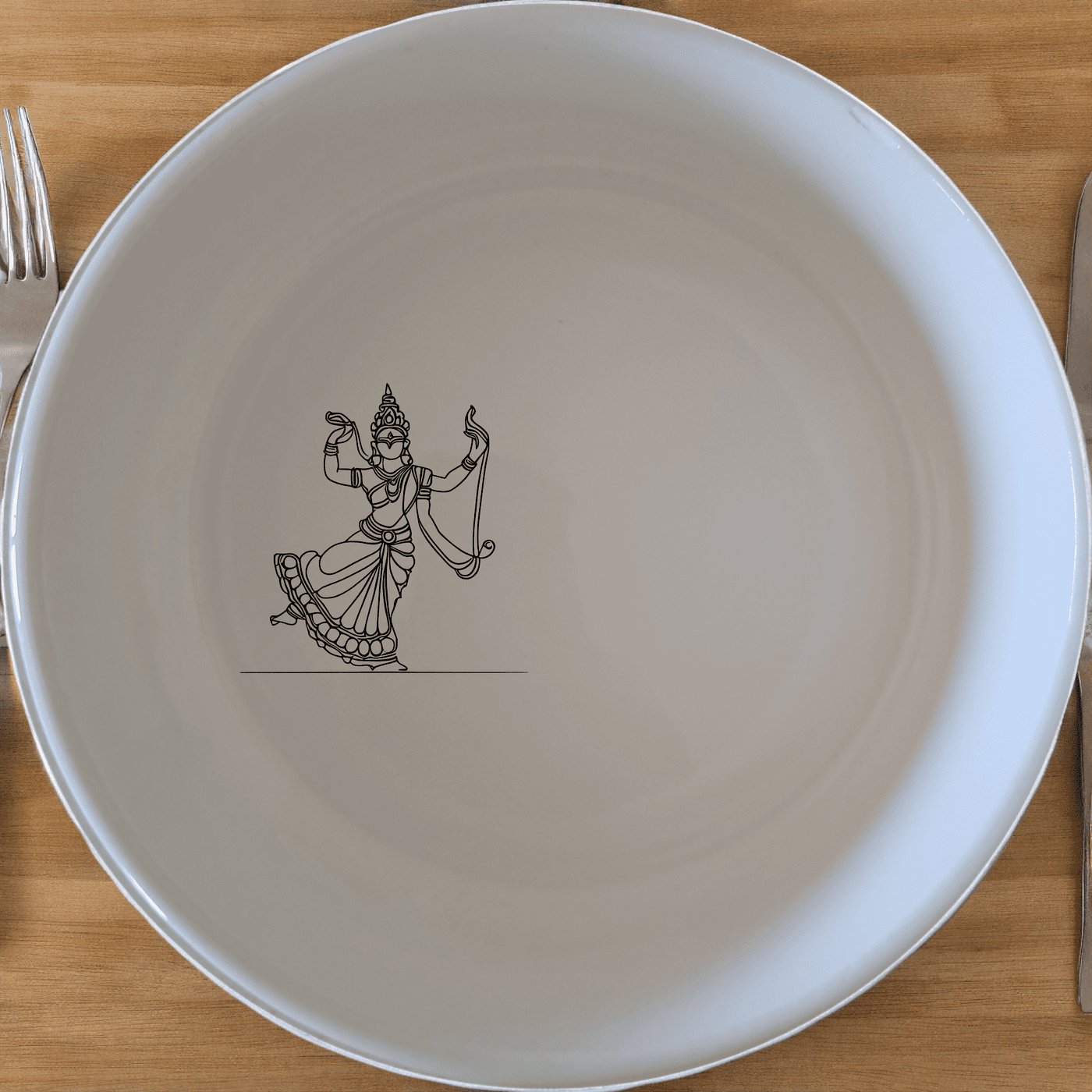 South Indian Cultural Imagery Bowl Set of 4 brings traditional artistry to your table with intricate dance motifs.