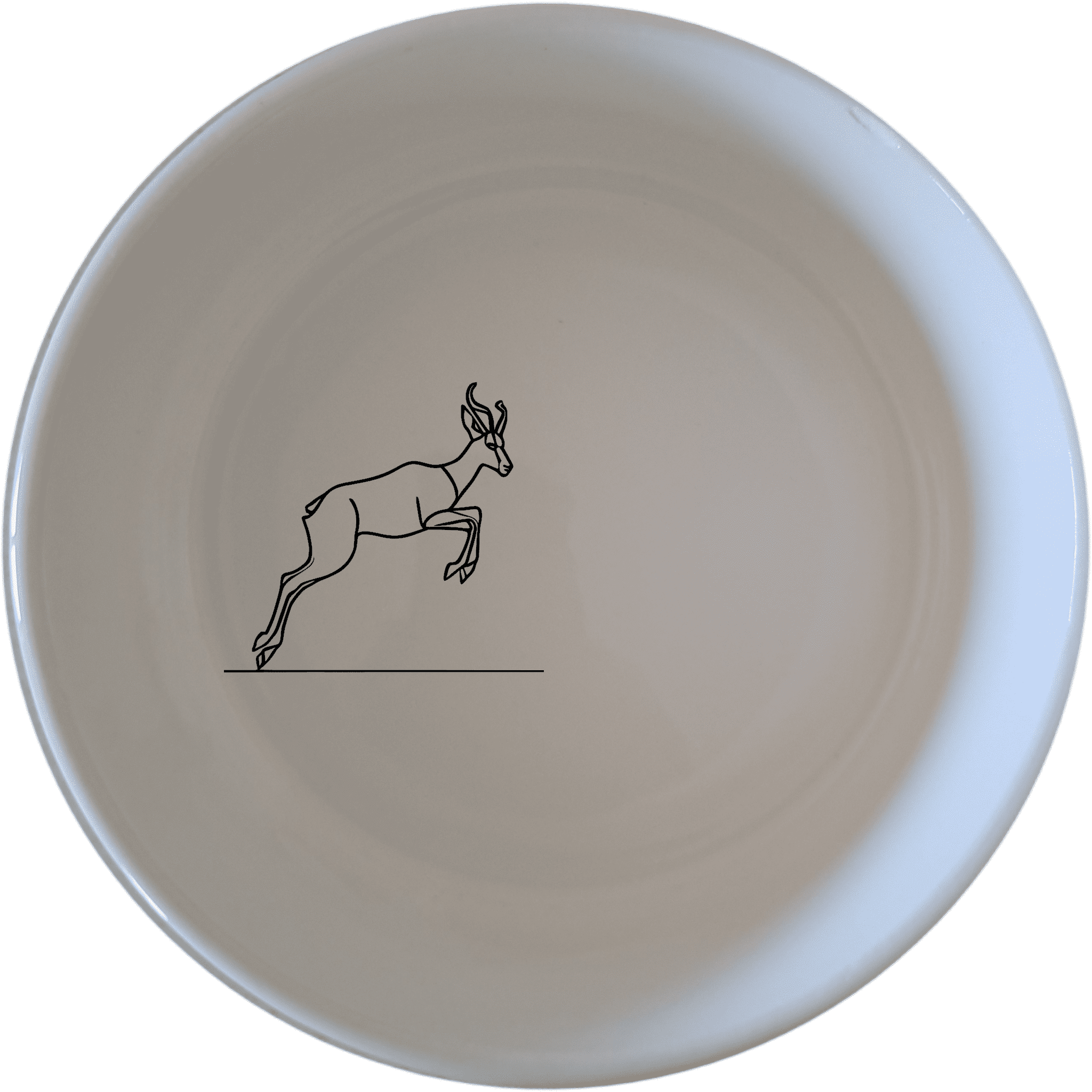 Springbok Leaping Graceful Silhouette Bowl Set of 4 adds a touch of nature to your dining table with its elegant leaping springbok design.