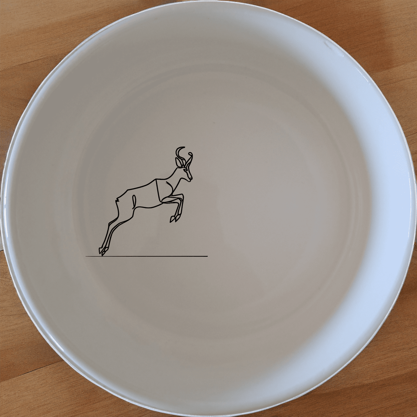 The Springbok Leaping Graceful Silhouette Bowl Set of 4 features a striking silhouette design, perfect for modern and nature-inspired dining.