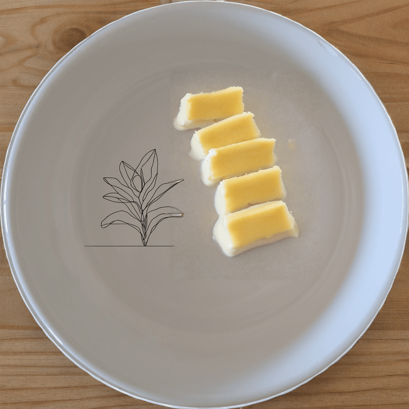 The Stromanthe Triostar Bowl Set of 4 features a modern, minimalist design with subtle botanical accents, perfect for everyday use or special occasions.