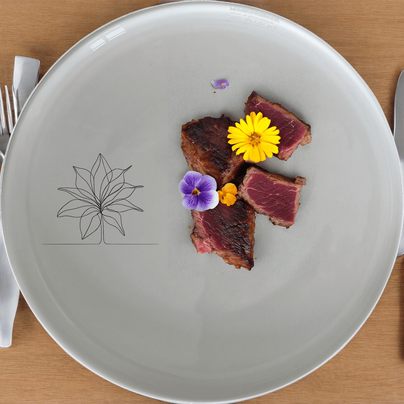 The Stromanthe Triostar Dinner Plate Set of 4 features a sleek, modern design perfect for any dining table. Crafted from premium ceramic, these plates are both durable and stylish, ideal for everyday use or special occasions.