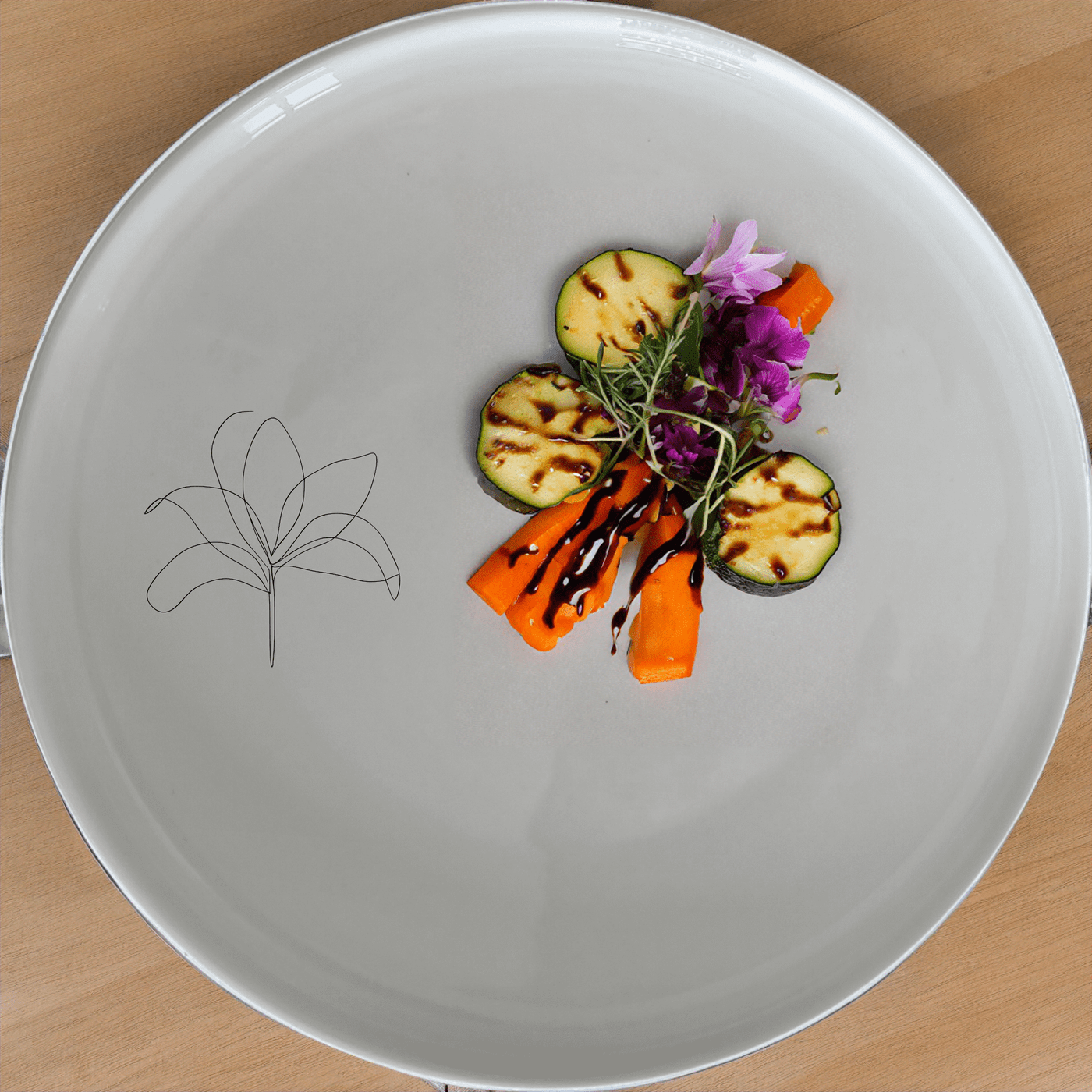 The Stromanthe Triostar Side Plate Set of 4 features a unique abstract design, perfect for modern dining. Crafted from durable ceramic, these plates are both dishwasher and microwave safe.