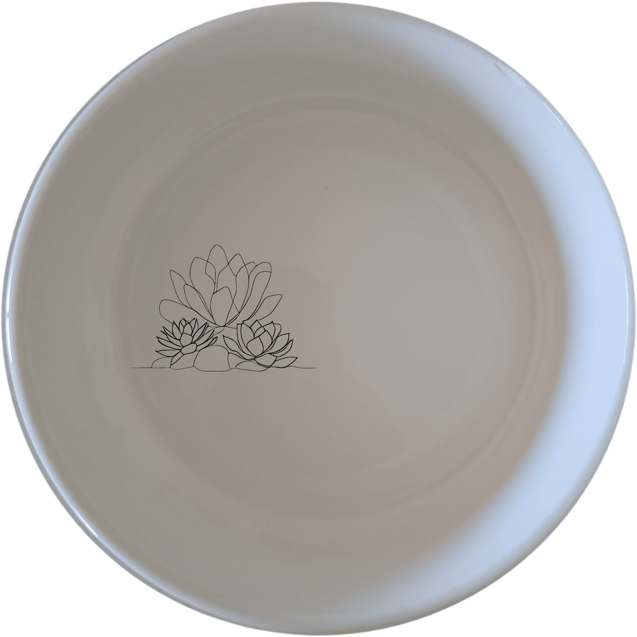 The Succulent Garden Bowl Set of 4 brings a touch of nature to your dining table with its elegant, minimalist design.