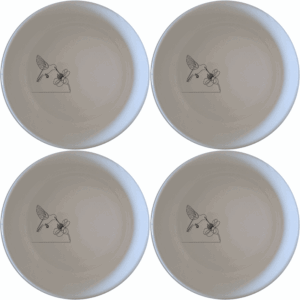 The Sunbird Flower Bloom Bowl Set of 4 features delicate laser-etched designs perfect for everyday use or special occasions.