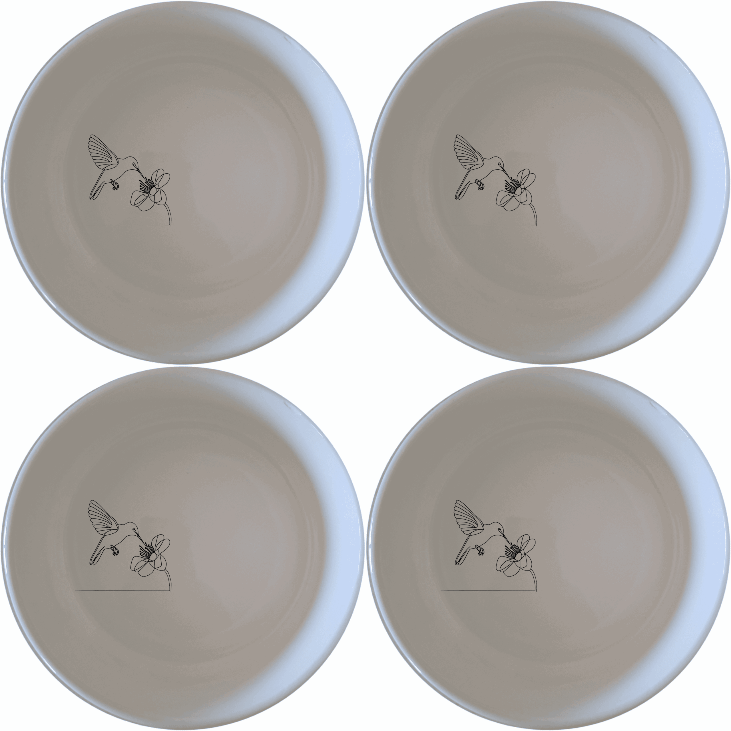 The Sunbird Flower Bloom Bowl Set of 4 features delicate laser-etched designs perfect for everyday use or special occasions.