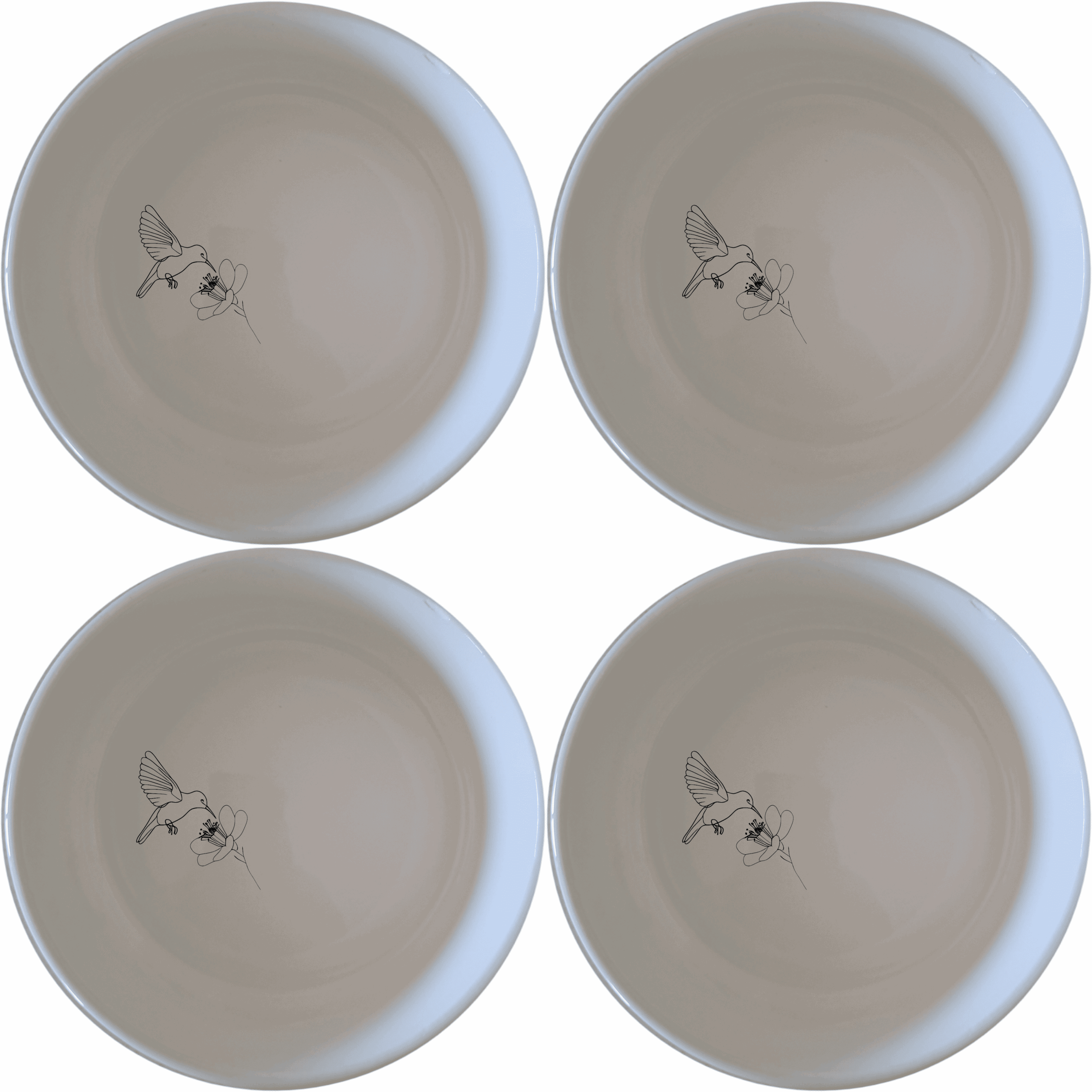 The Sunbird Flower Bloom Bowl Set of 4 features delicate laser-etched designs perfect for everyday use or special occasions.