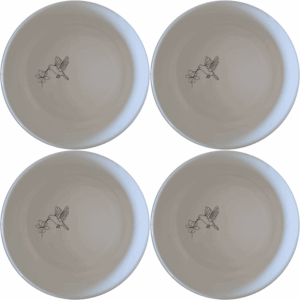The Sunbird Flower Bloom Bowl Set of 4 features delicate laser-etched designs perfect for everyday use or special occasions.