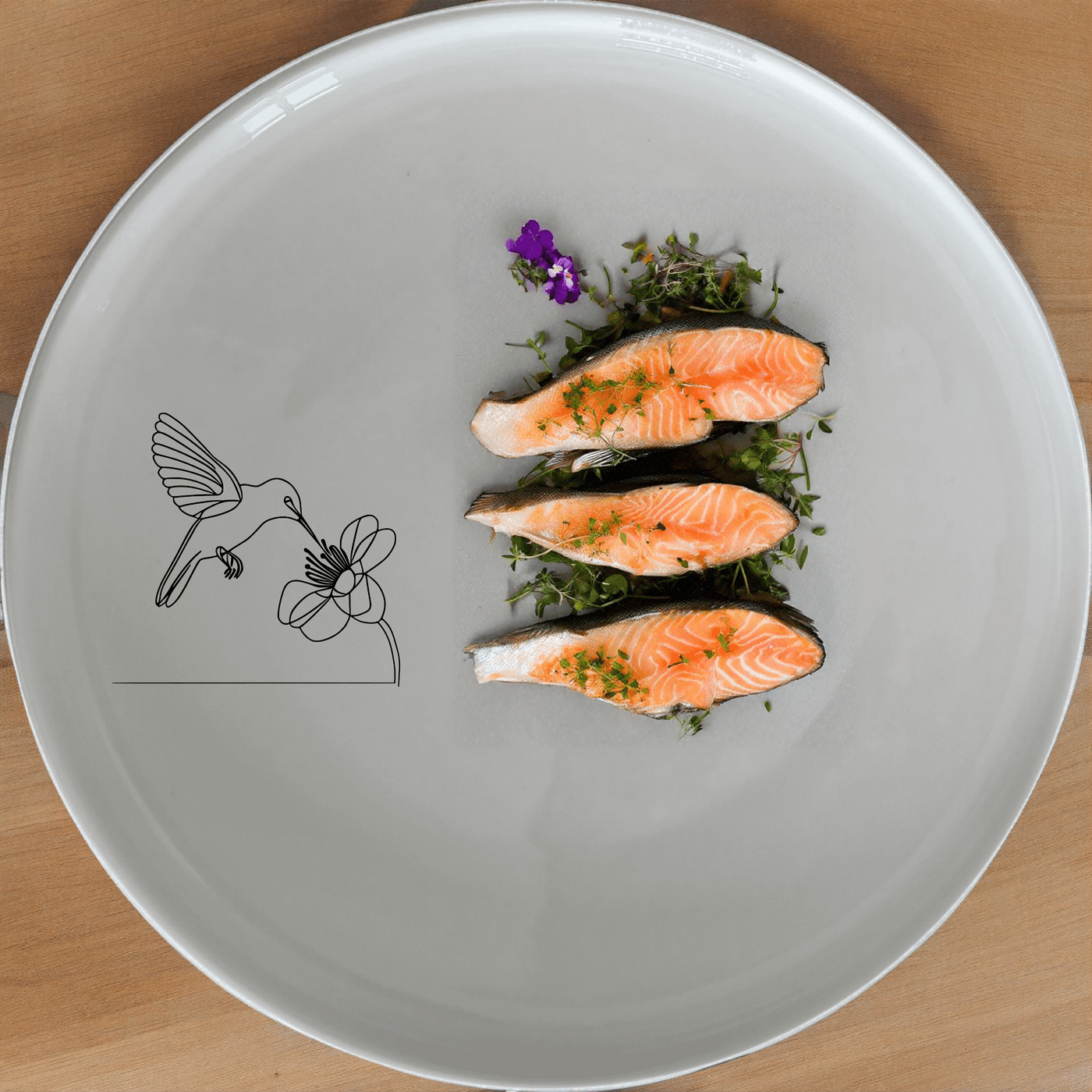 The Sunbird Flower Bloom Dinner Plate Set of 4 features elegant laser-etched designs perfect for any dining occasion.