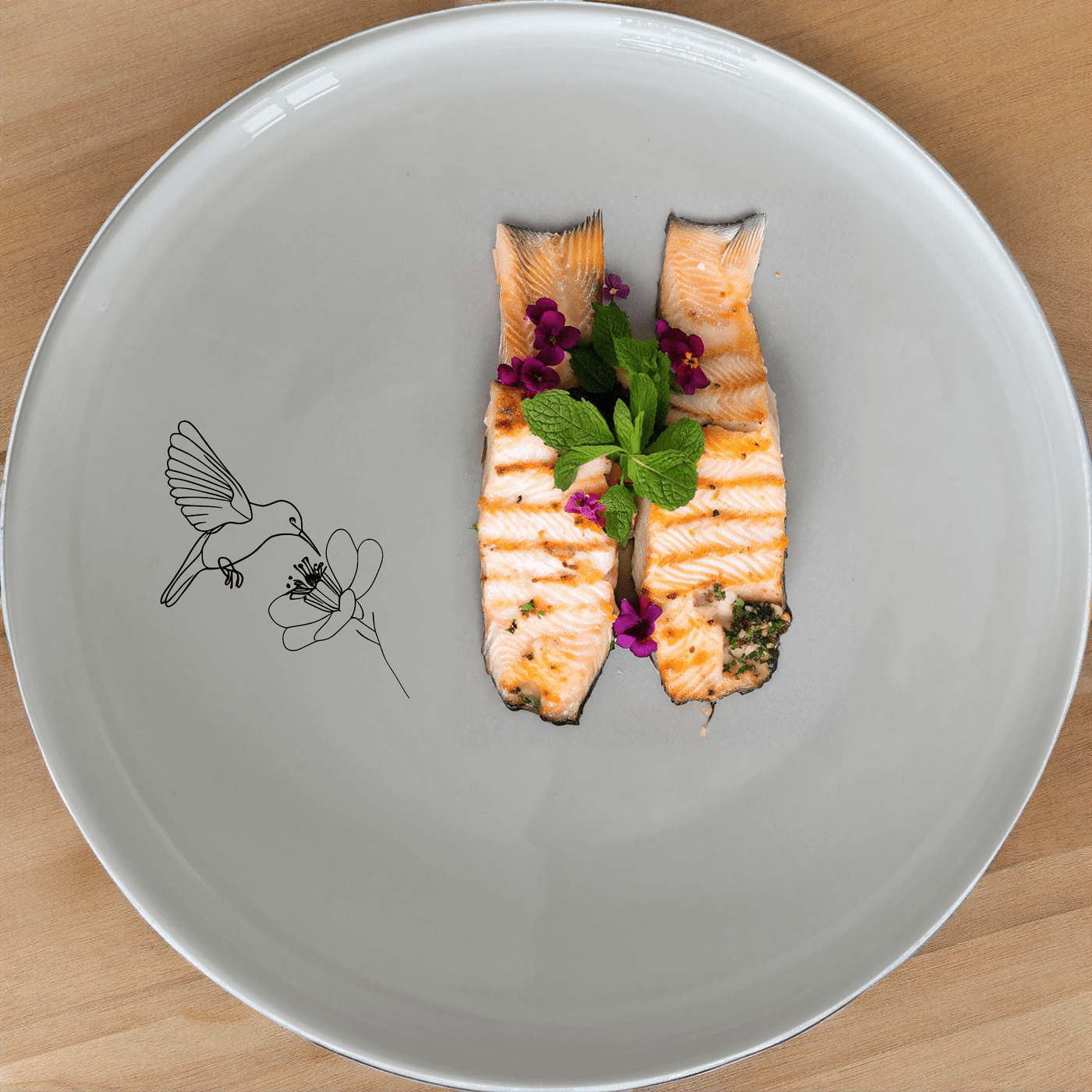 Discover the Sunbird Flower Bloom Dinner Plate Set of 4, a captivating collection that brings nature to your dining table with elegant sunbird and flower designs.