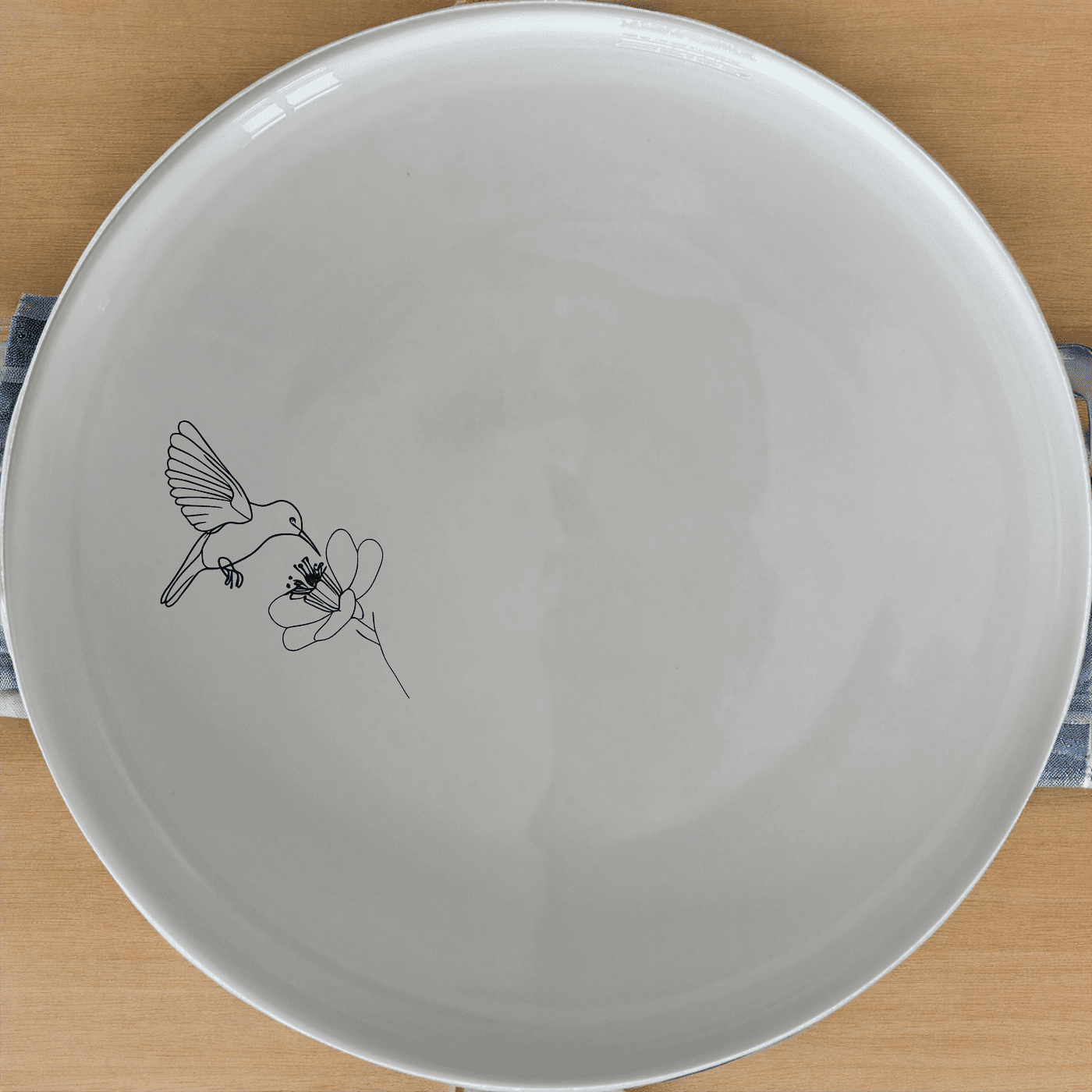 The Sunbird Flower Bloom Side Plate Set of 4 features a delicate sunbird design, perfect for adding a touch of nature to your dining experience.