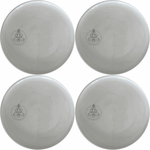The Tibetan Cultural Imagery Side Plate Set of 4 features intricate designs that celebrate rich traditions and heritage.