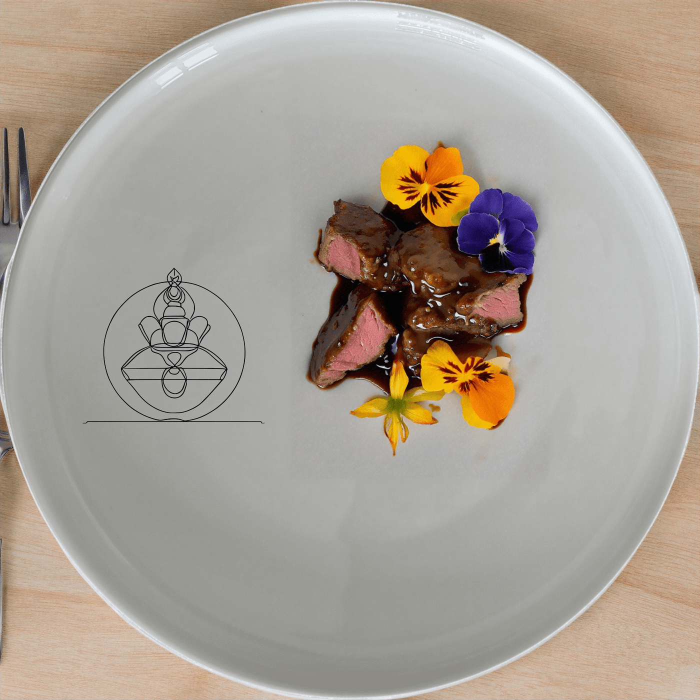 The Tibetan Cultural Imagery Side Plate Set of 4 features intricate designs that celebrate rich traditions and heritage.