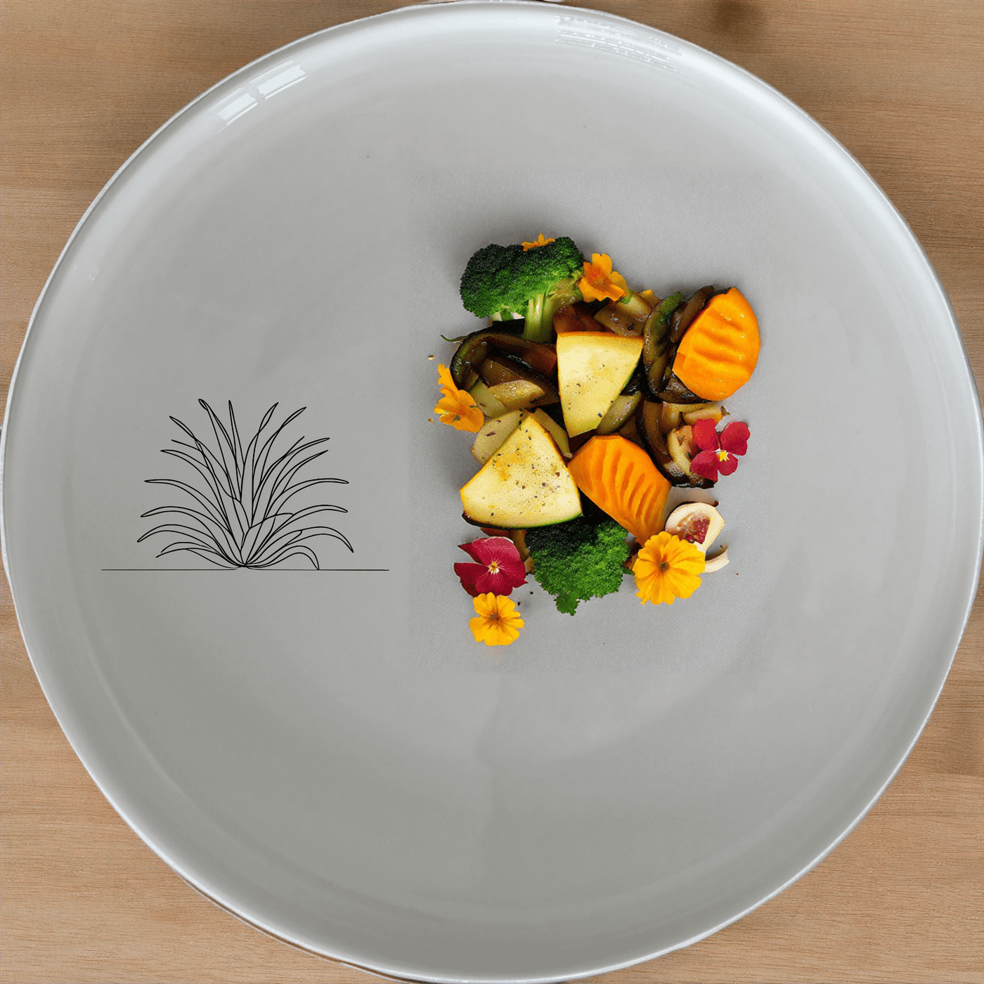 The Tillandsia Air Plants Dinner Plate Set of 4 features a minimalist design perfect for modern dining. Crafted from premium ceramic, these plates are both microwave and dishwasher safe, making them ideal for everyday use.