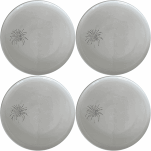 The Air Plants Side Plate Set of 4 adds a touch of nature to your dining table with its elegant design and modern aesthetic.