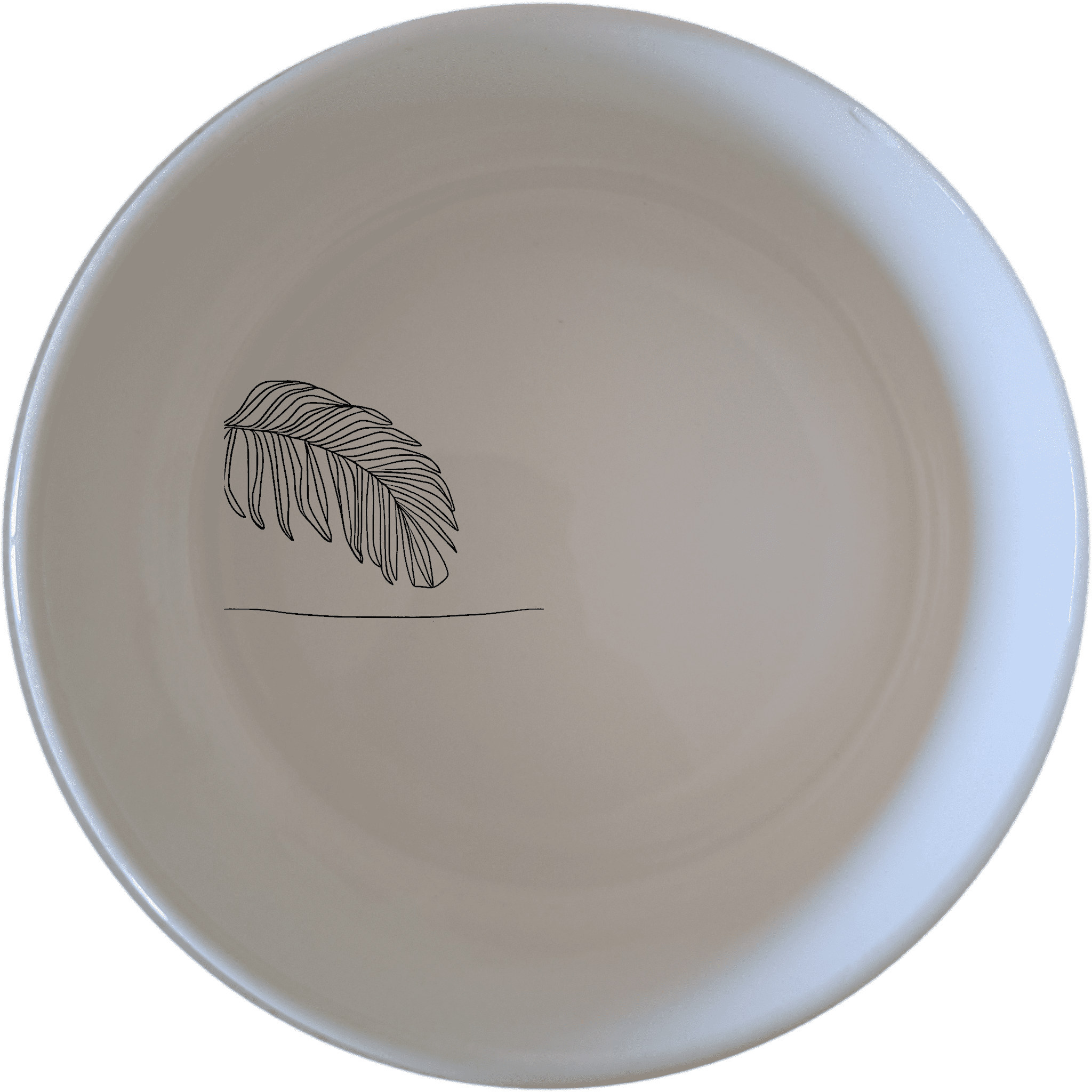 The Tropical Palm Fronds Sunset Bowl Set of 4 adds a touch of nature to your dining experience with its elegant design.