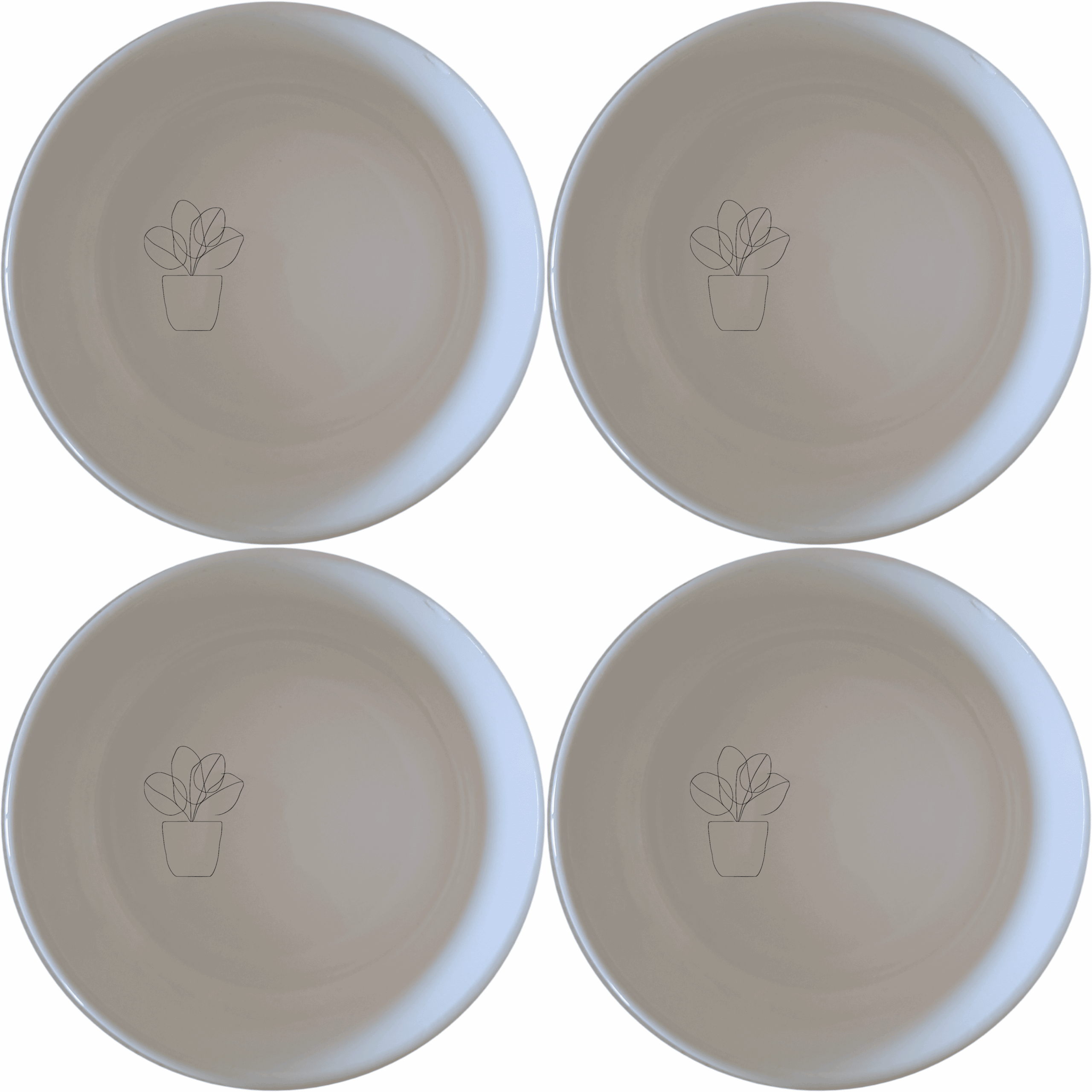 The Warm Terracotta Pots Leafy Plants Bowl Set of 4 is a stylish and versatile addition to any kitchen, perfect for serving snacks, salads, or desserts.