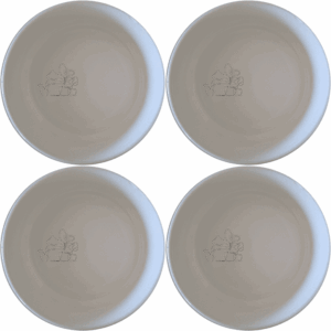 The Warm Terracotta Pots Leafy Plants Bowl Set of 4 adds a touch of nature to your dining experience with its elegant design and versatile use.