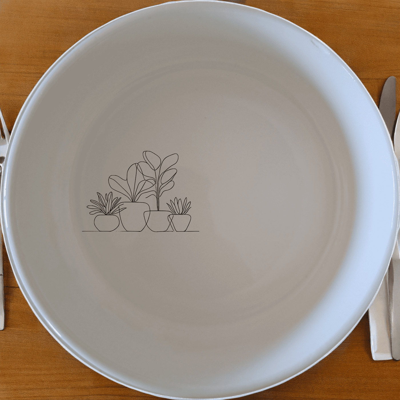 The Warm Terracotta Pots Leafy Plants Bowl Set of 4 adds a touch of nature to your dining table with its elegant design and versatile use.