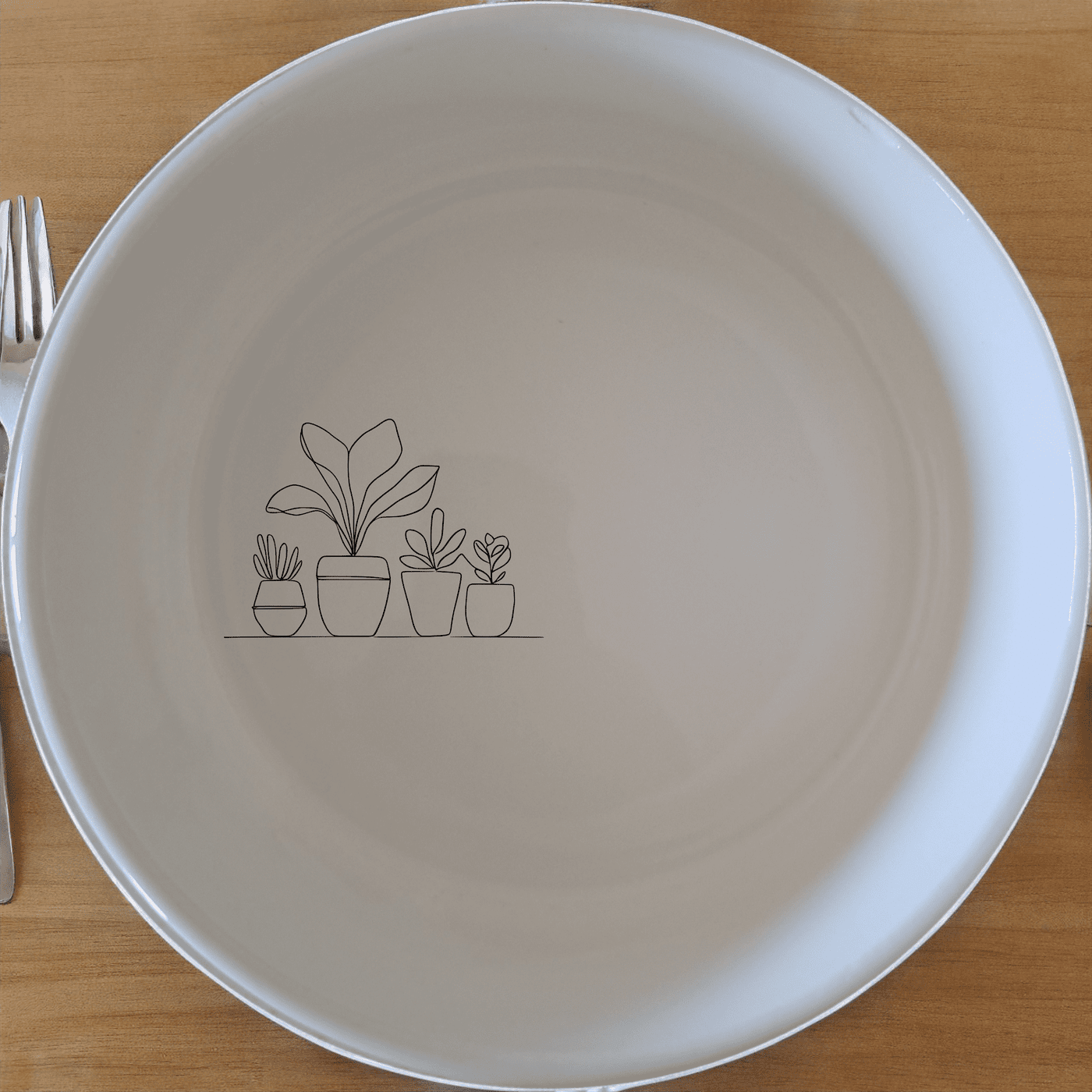 The Warm Terracotta Pots Leafy Plants Bowl Set of 4 adds a touch of nature to your dining table with its elegant design and versatile use.