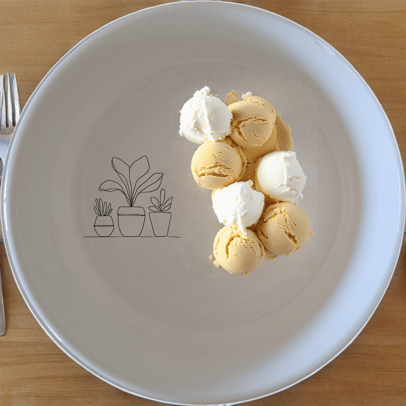 The Warm Terracotta Pots Leafy Plants Bowl Set of 4 adds a touch of nature to your dining table with its elegant design and versatile use.