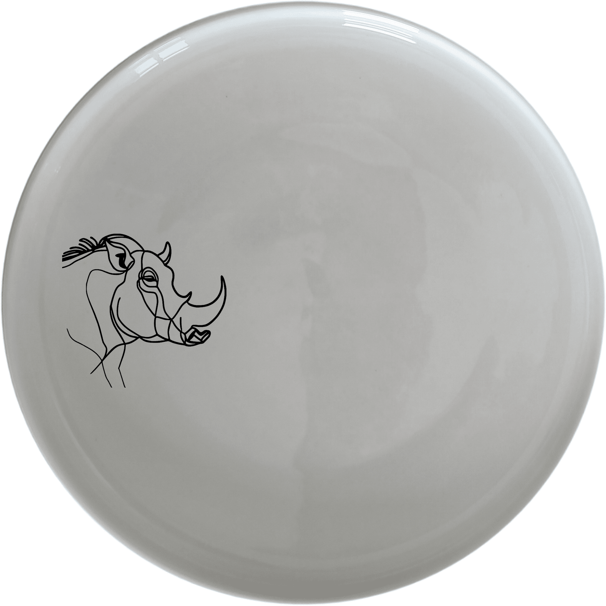 The Warthog Portrait Dinner Plate Set of 4 features a striking silhouette design, perfect for modern dining and everyday use.