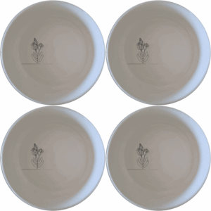 The Western Cape Fynbos Bowl Set of 4 features delicate botanical designs, perfect for adding a touch of nature to your dining experience.