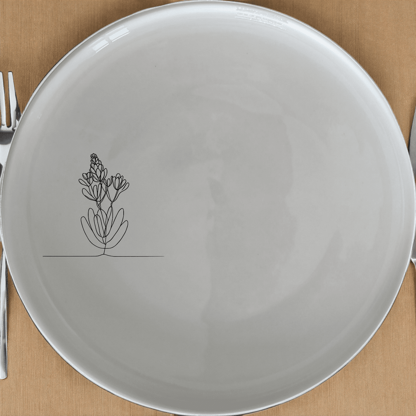The Western Cape Fynbos Side Plate Set of 4 features elegant botanical designs perfect for any dining table.