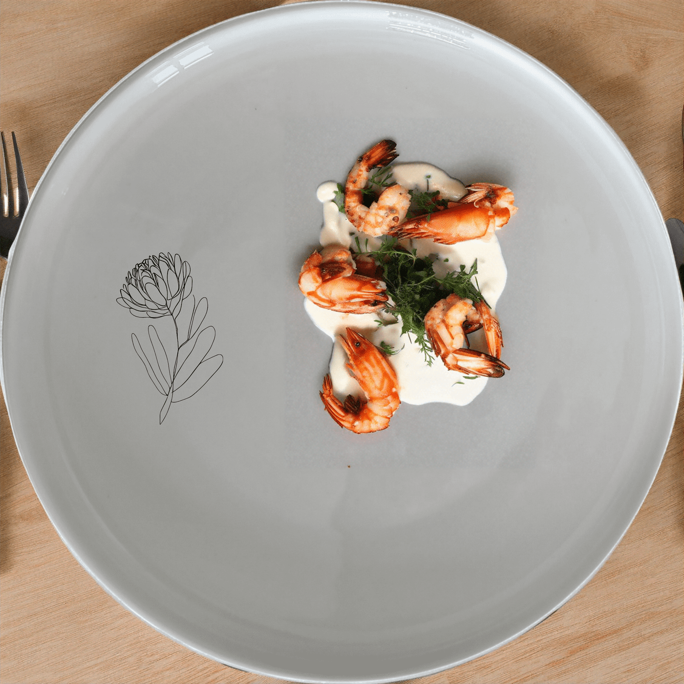 Discover the Western Cape Fynbos Side Plate Set of 4, a stunning collection of ceramic plates adorned with delicate botanical designs.