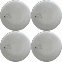 Harbor Seal Rock Side Plate Set of 4 - Range 3 is a beautiful and unique set of plates featuring an abstract harbor seal design. Perfect for any kitchen or dining room.