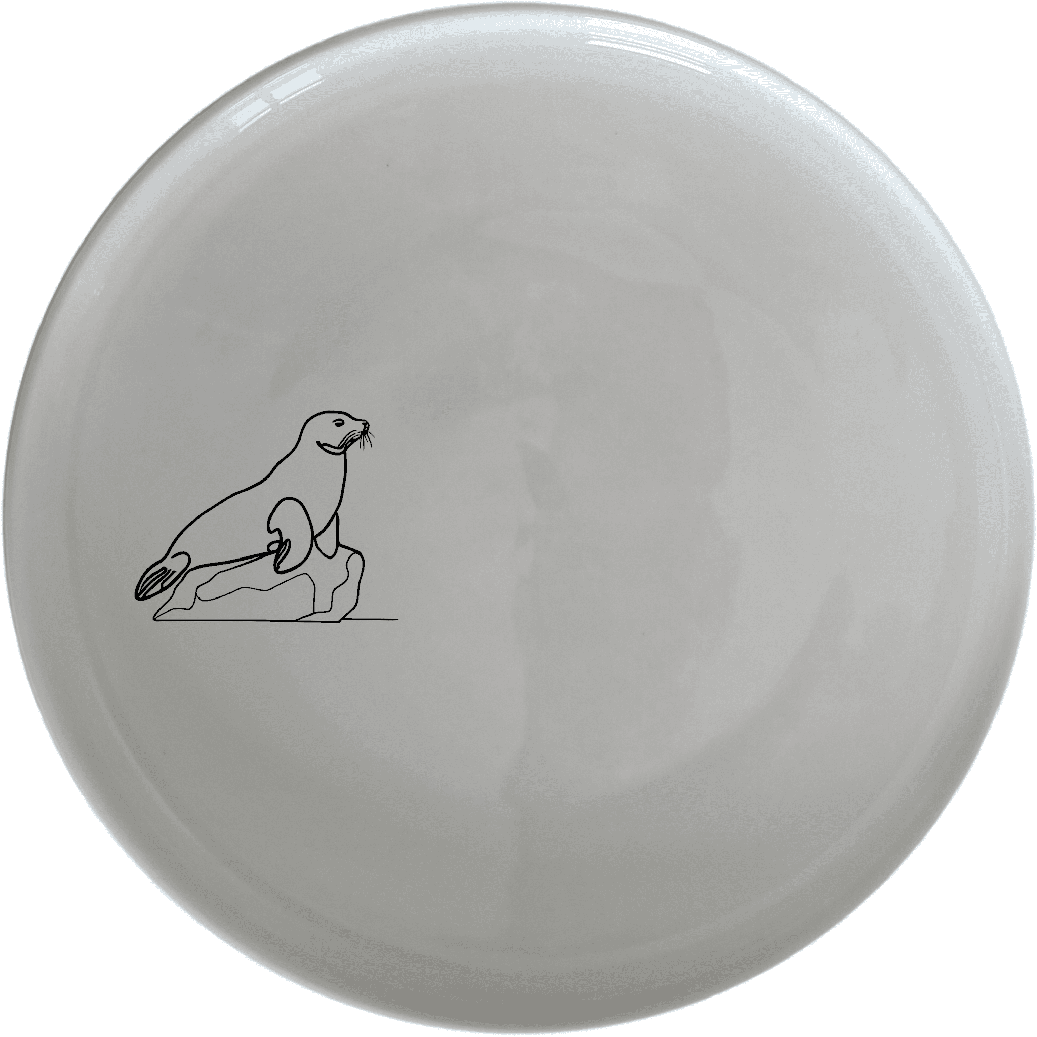 Abstract Harbor Seal Side Plate Set of 4 - Range 1 is a stylish and modern addition to any dining set, featuring a unique harbor seal design.