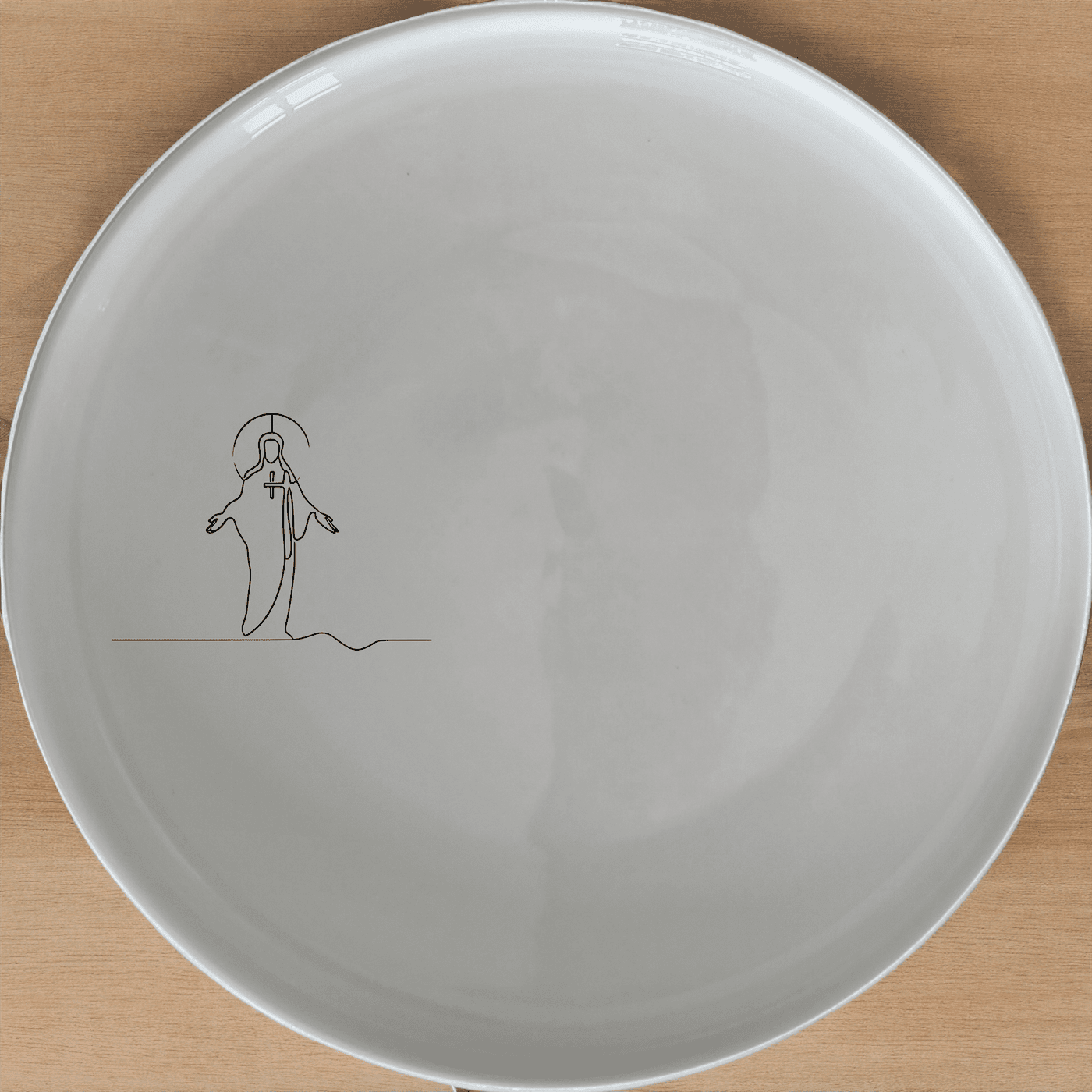 Discover the Christian Imagery Side Plate Set of 4, a perfect blend of faith and functionality for your dining table.