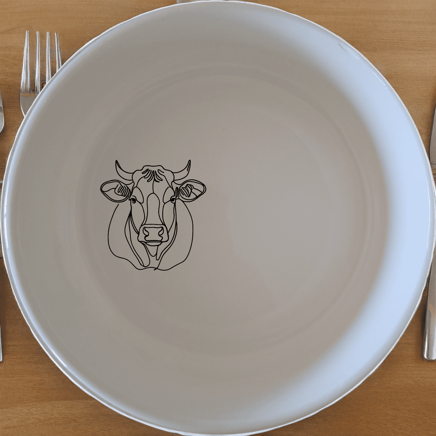 Curvey Fat Jersey Cows Bowl Set of 4 - Range 1 is a stylish and practical addition to your kitchen, featuring unique laser-etched designs.