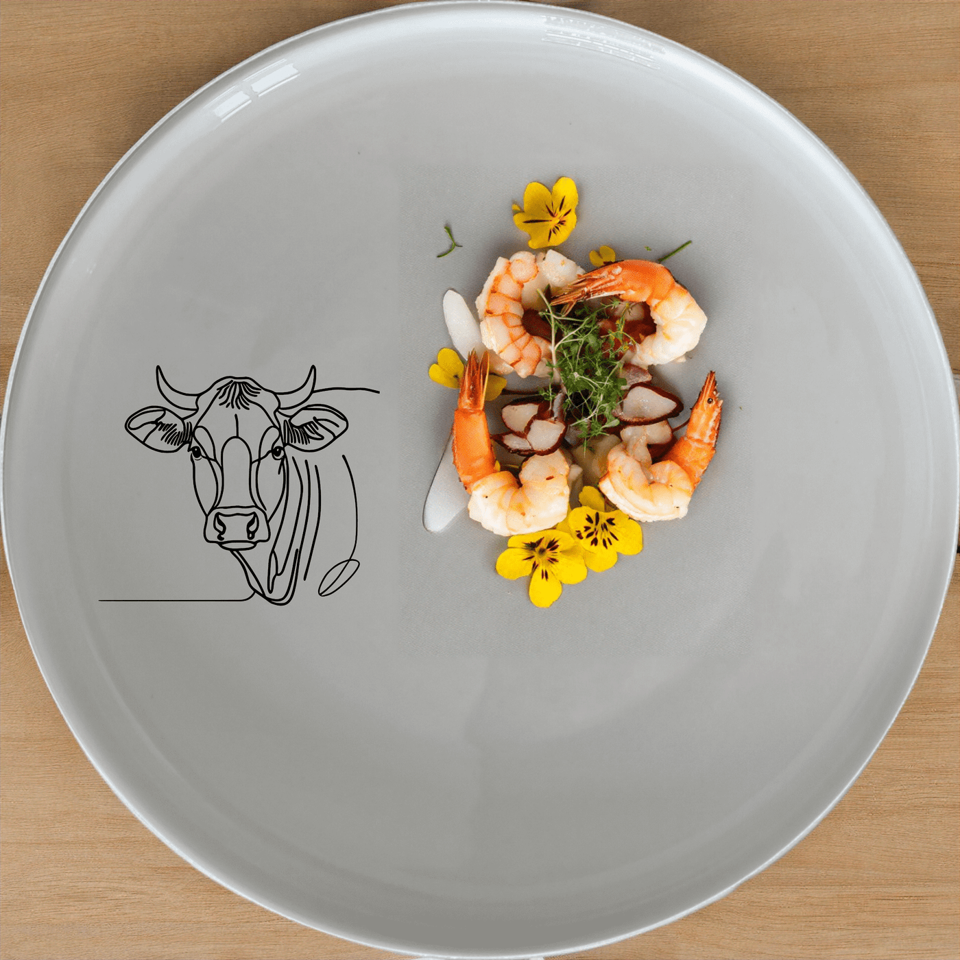 Curvy Fat Jersey Cows Side Plate Set of 4 - Range 4 is a stylish and modern addition to your dining collection, perfect for everyday use or special occasions.