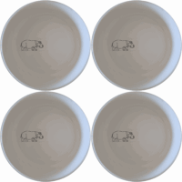 Curvey Silhouette Hippo Bowl Set of 4 - Range 4 is a stylish and practical addition to any kitchen, perfect for everyday use or special occasions.