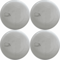 The Curvey Sillohuette Hippo Dinner Plate Set of 4 - Range 3 offers a modern and stylish addition to your dinnerware collection.