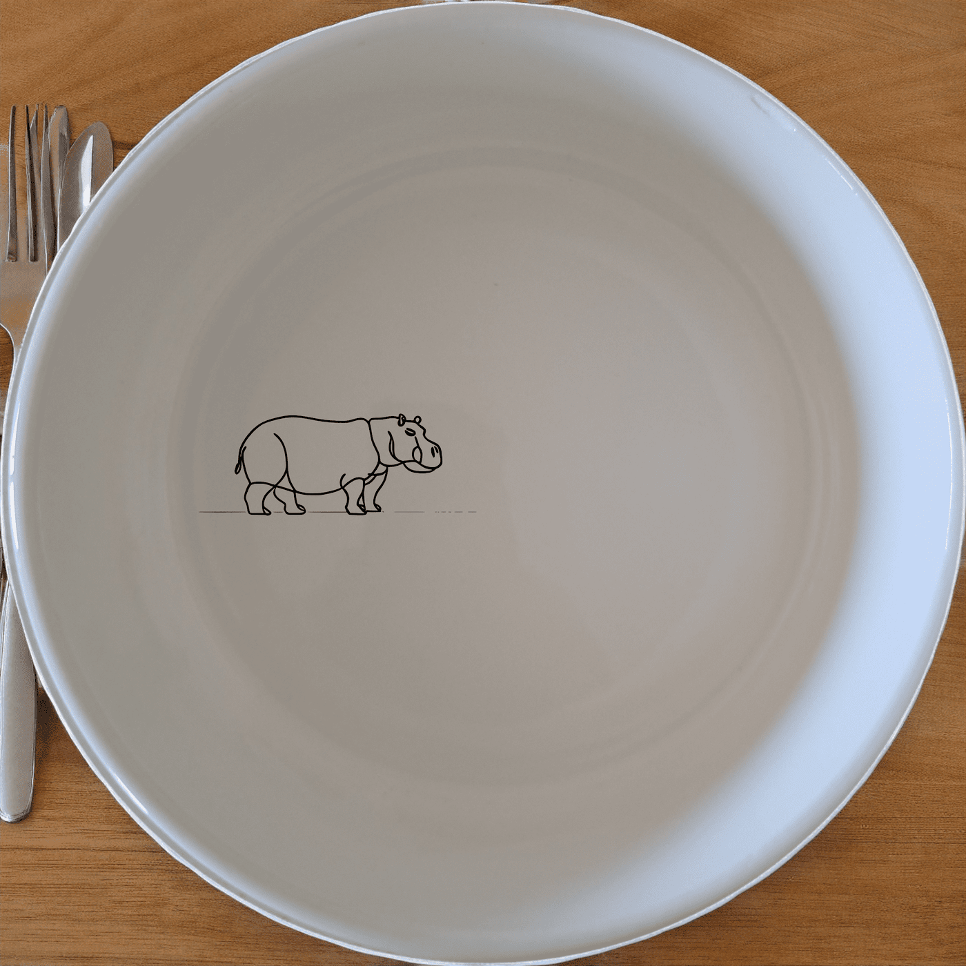 The Curvey Silhouette Hippo Bowl Set of 4 - Range 1 features elegant, minimalist designs perfect for any dining occasion.