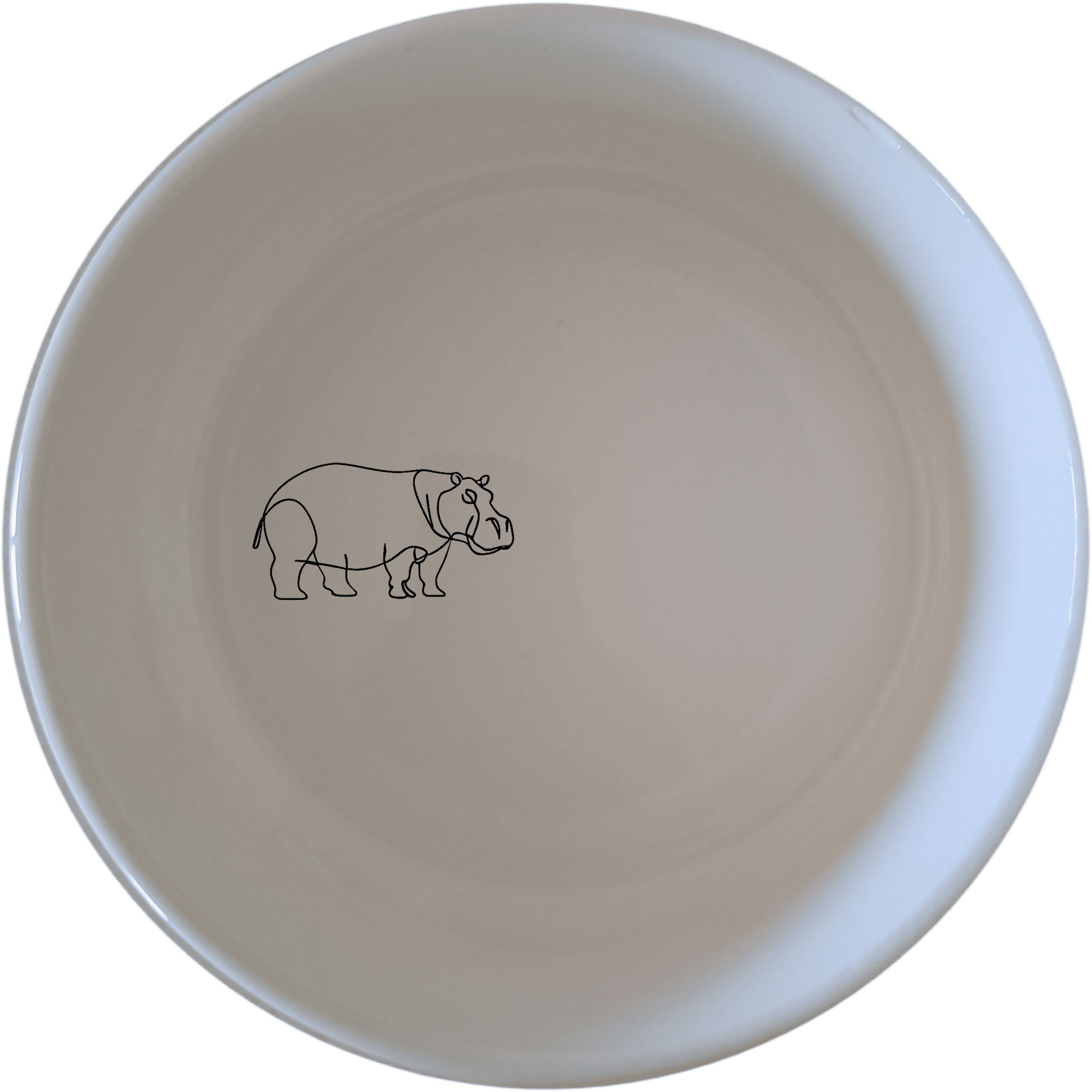 The Curvey Silhouette Hippo Bowl Set of 4 - Range 2 features elegant, minimalist design perfect for modern dining.