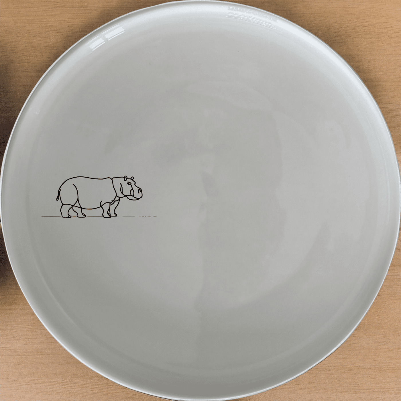 Curvy Silhouette Hippo Side Plate Set of 4 - Range 1 is a stylish and modern addition to any dining set, perfect for everyday use or special occasions.