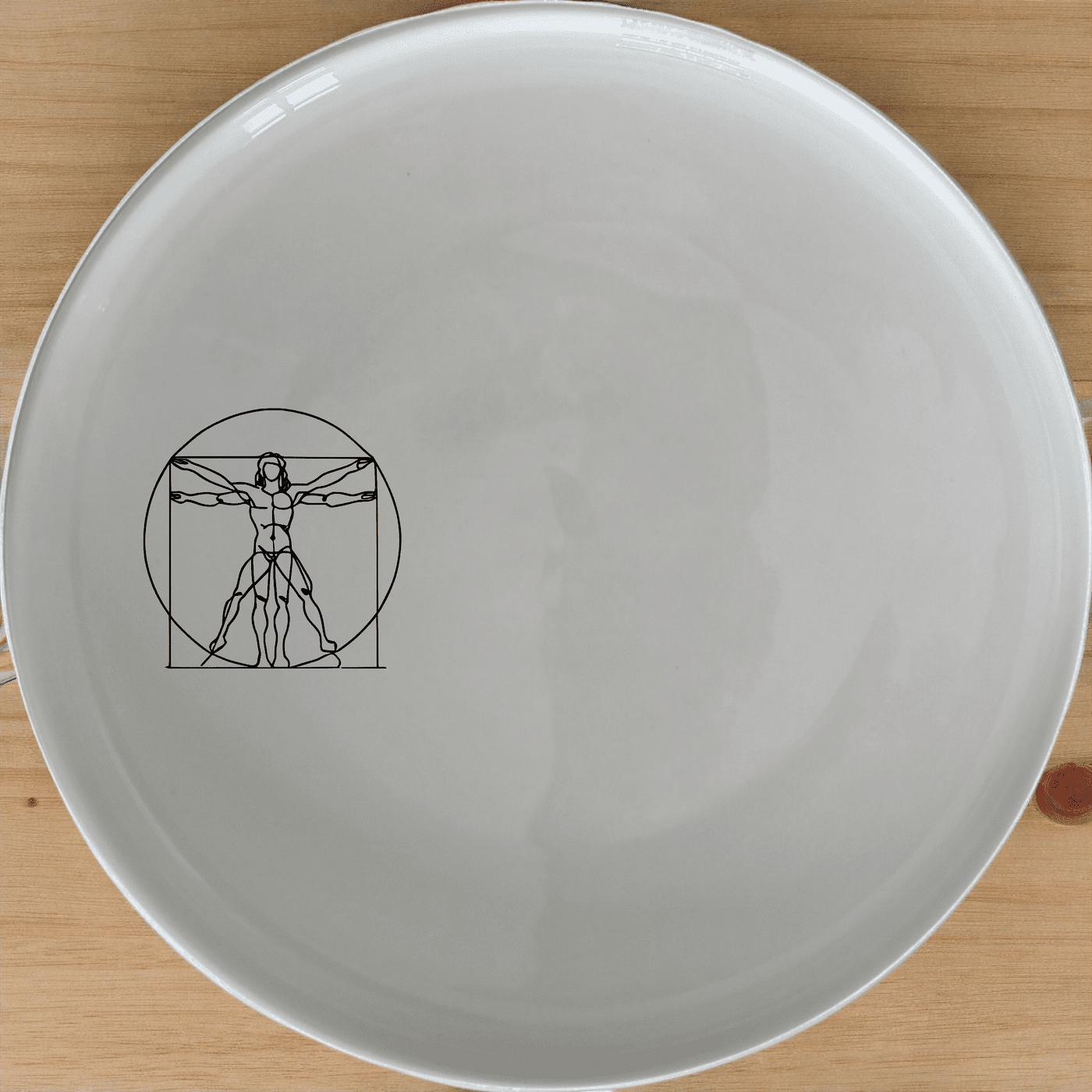 Vitruvian Man Dinner Plate Set of 4 - Range 2 is a stunning addition to any dinnerware collection, featuring timeless elegance and modern design.