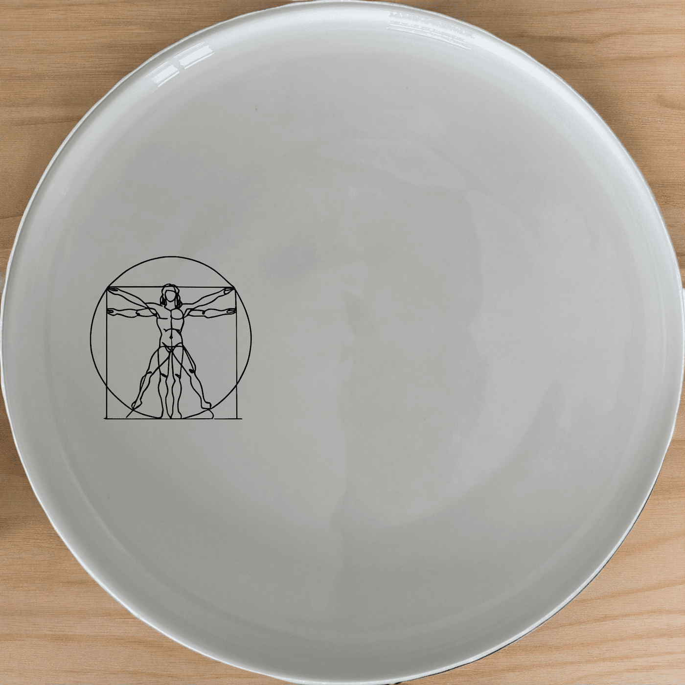 Vitruvian Man Side Plate Set of 4 - Range 2 is a stylish and modern addition to any dining table, featuring a timeless design.