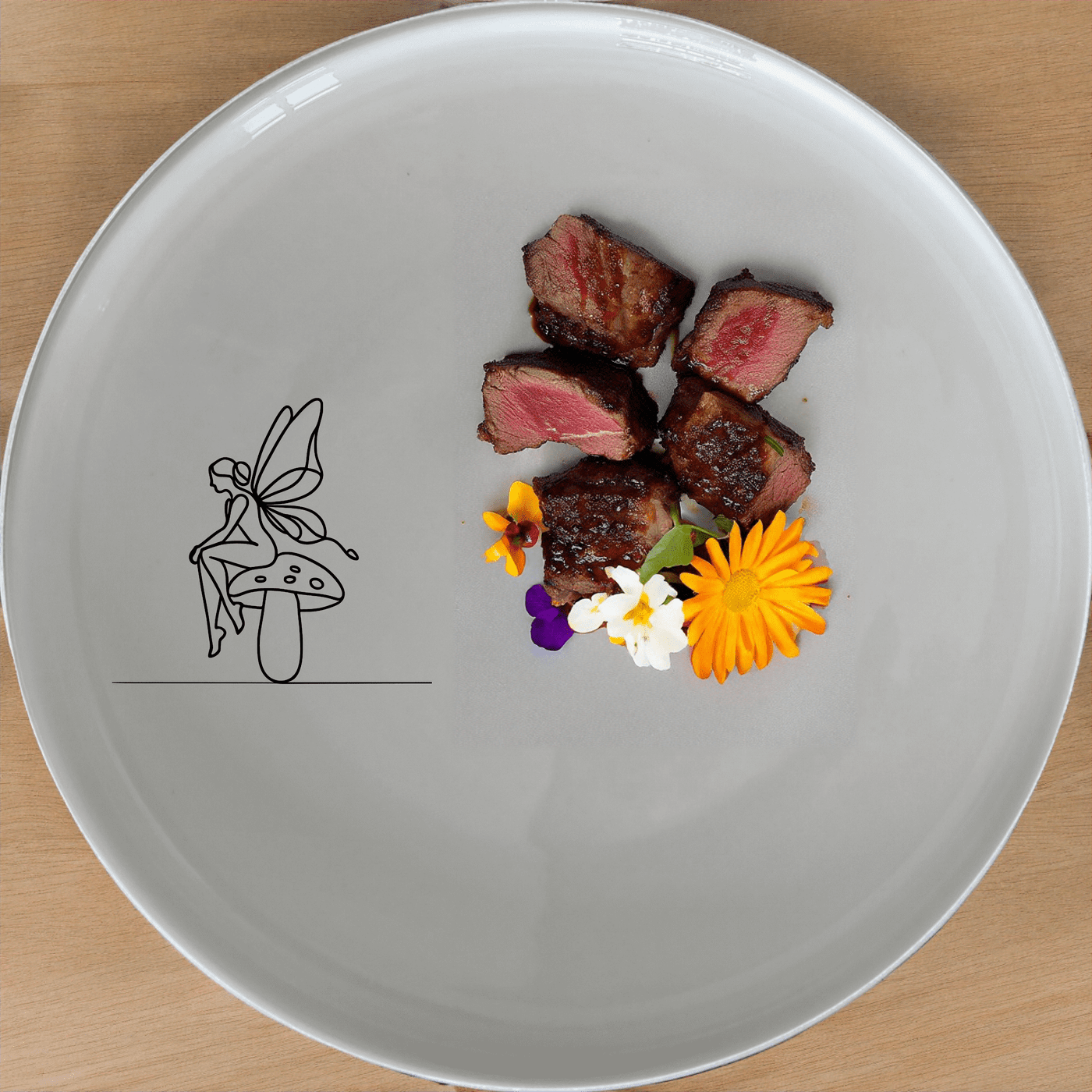 Delicate Fairy Dinner Plate Set of 4 adds a touch of whimsy to your dining table with enchanting fairy designs.