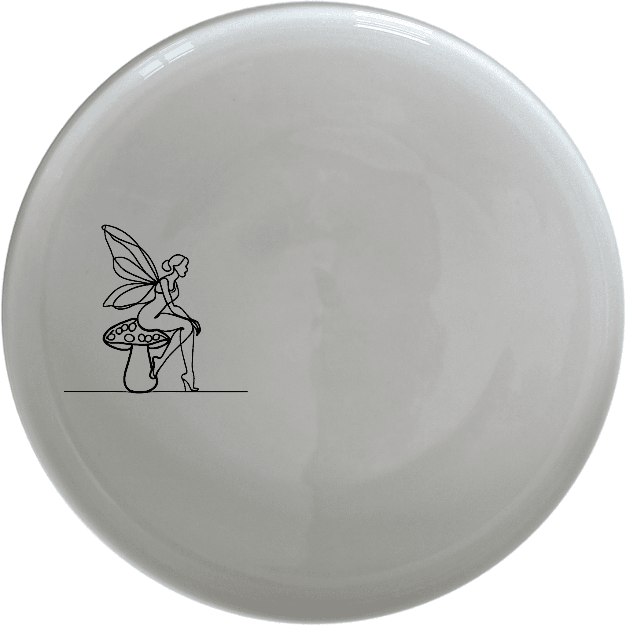 The Delicate Fairy Toadstool Side Plate Set of 4 adds a touch of whimsy to your dining table with its charming design.