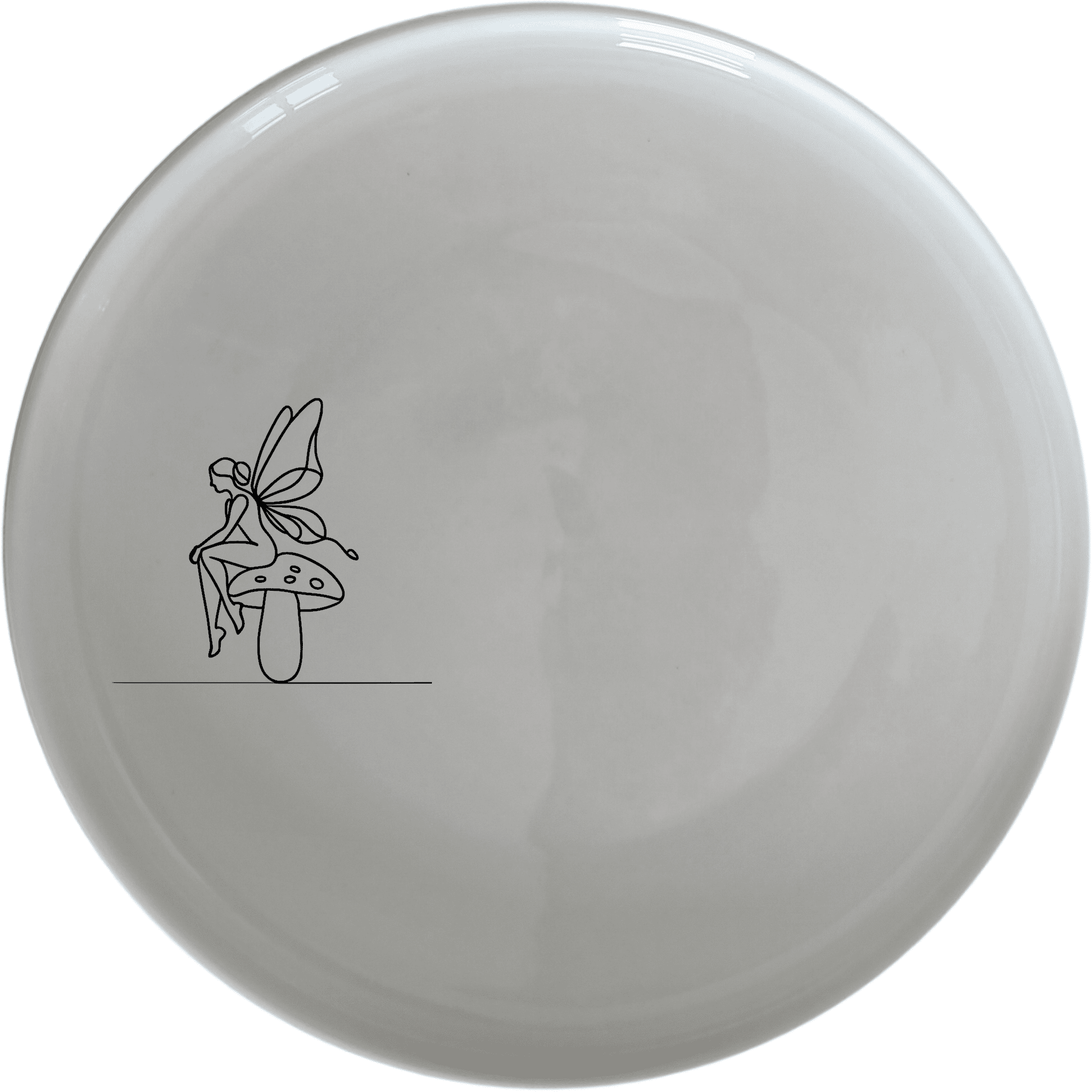 Delicate Fairy Toadstool Side Plate Set of 4 adds a whimsical touch to any dining setting with its elegant design.