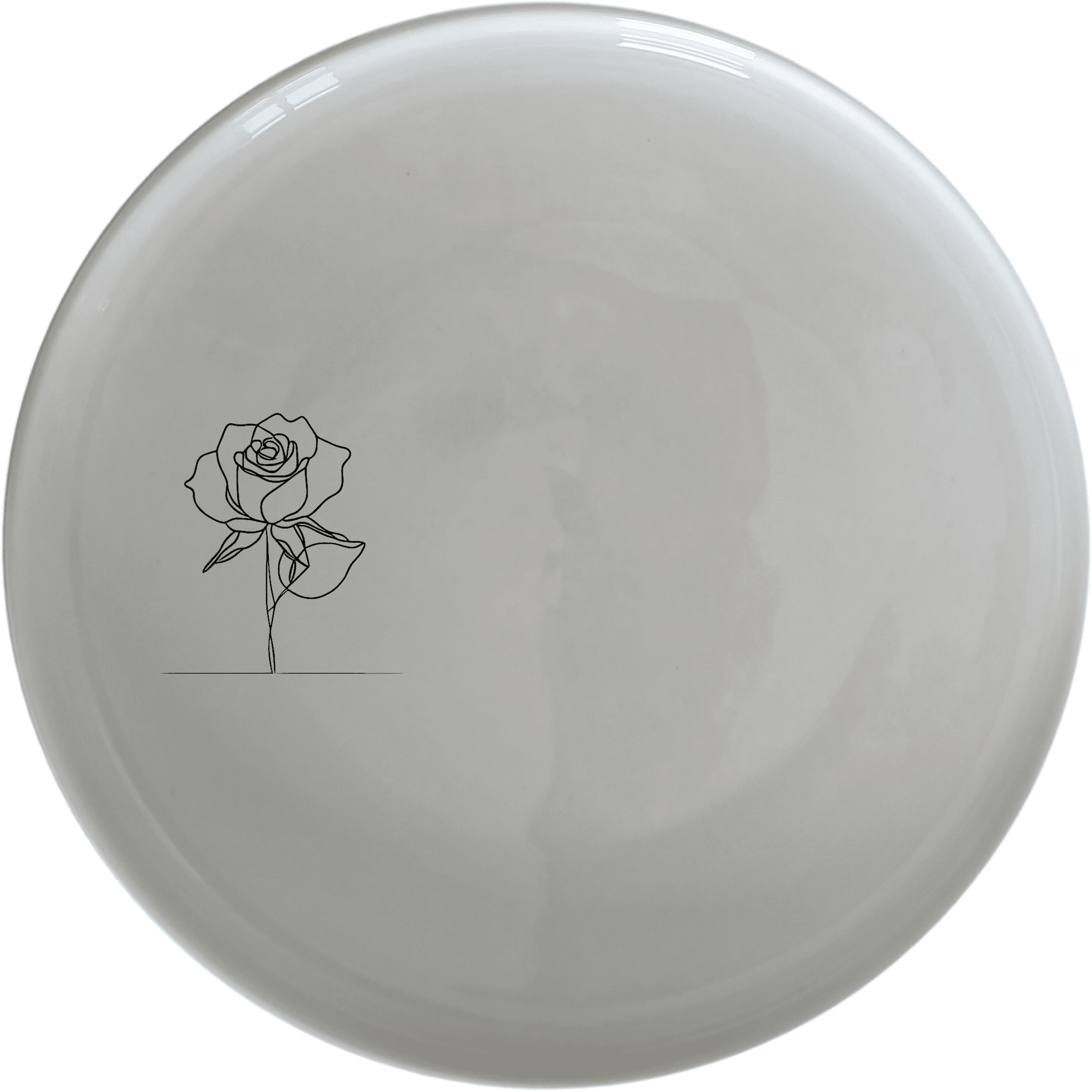 The Delicate Roses Side Plate Set of 4 features a minimalist rose design, perfect for adding a touch of elegance to any dining setting.