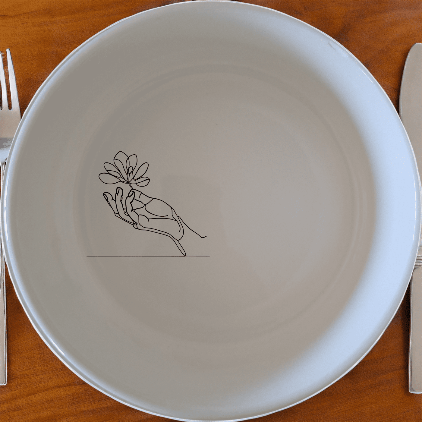 The Drawing Hand Bowl Set of 4 - Range 2 is a modern and stylish addition to your dining collection, perfect for everyday use or special occasions.