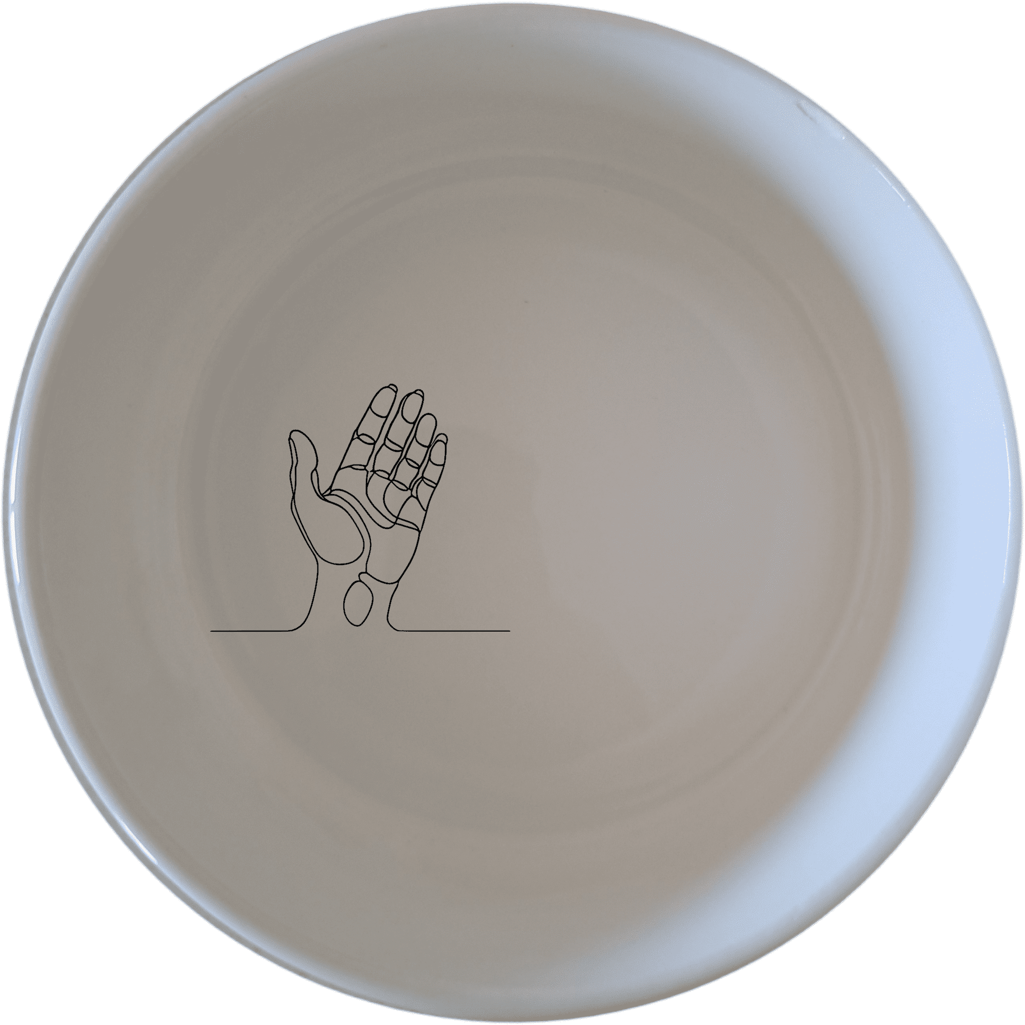The Hand Drawing Bowl Set of 4 - Range 3 features minimalist line art designs, perfect for modern and contemporary dining settings.