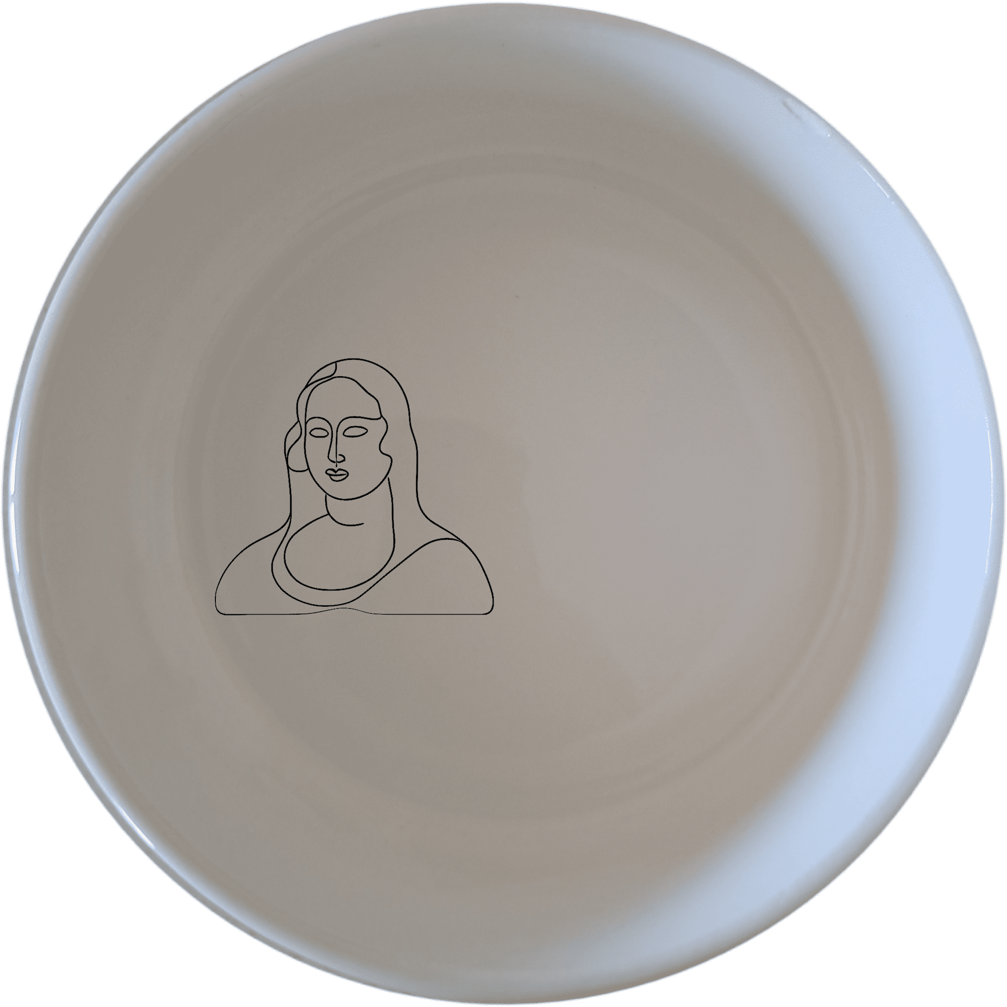 The Curvy Fat Mona Lisa Bowl Set of 4 - Range 2 features a minimalist design with a subtle, elegant silhouette, perfect for modern dining.